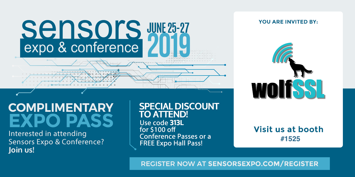 wolfSSL at Sensors Expo and Conference